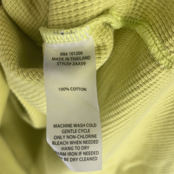 Soft Surroundings yellow base layer pullover thermal women’s shirt medium warm - Picture 6 of 9